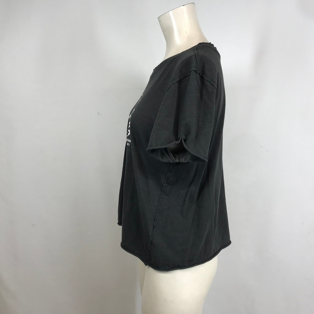 Anthropologie Adirondack State Park Hiking Club Graphic Tee Washed Black Medium - Picture 6 of 8